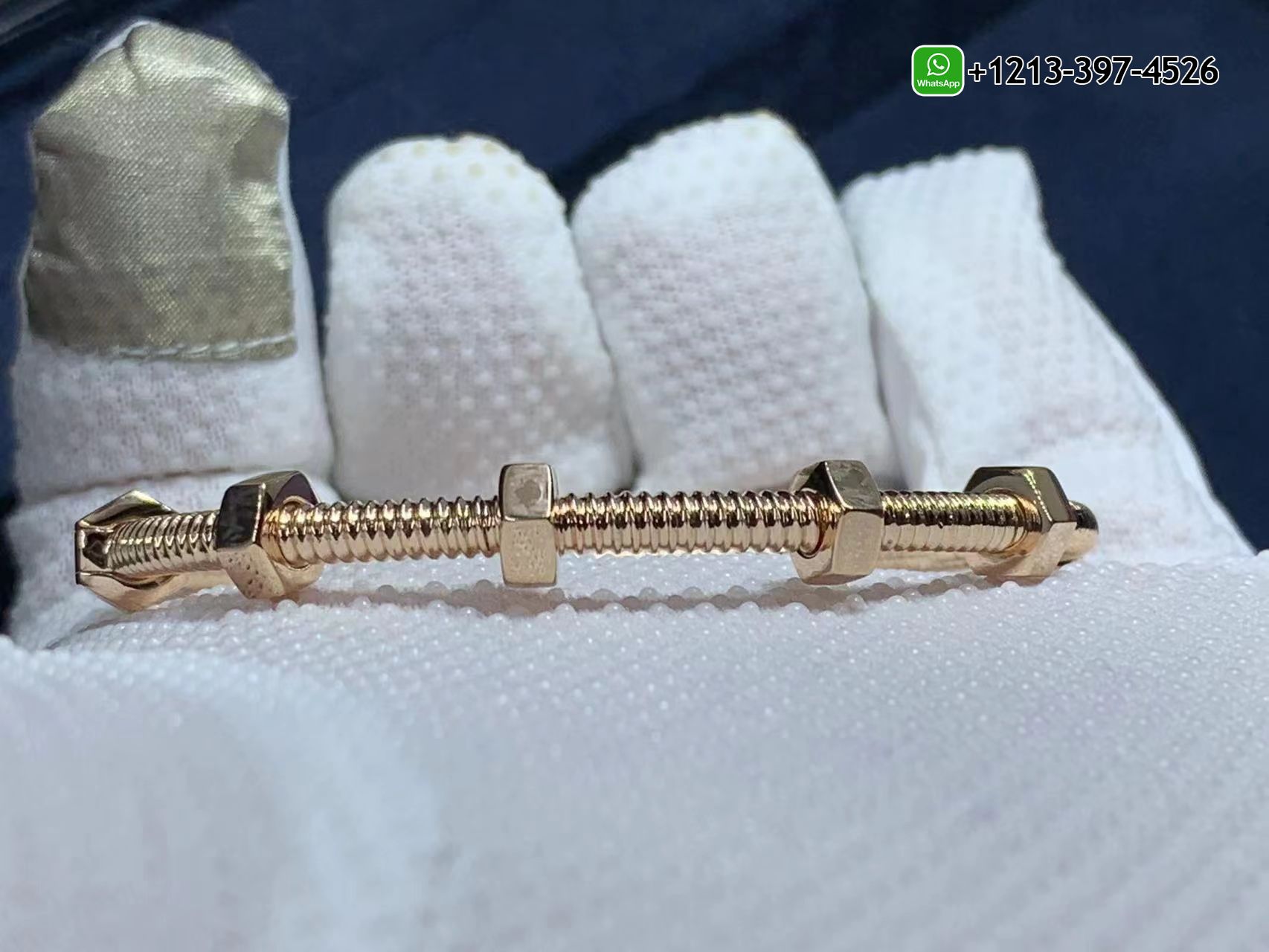 wf0qh0cd2ya Best Sellers 1:1 Quality Cheap Custom Made Cartier Pure 18k Rose Gold Ecrou de Cartier Screws Bracelet - High Quality 18k Gold and Diamond Luxury Distinctive Collection Designer Jewelry Customized Factory Price - Image 3