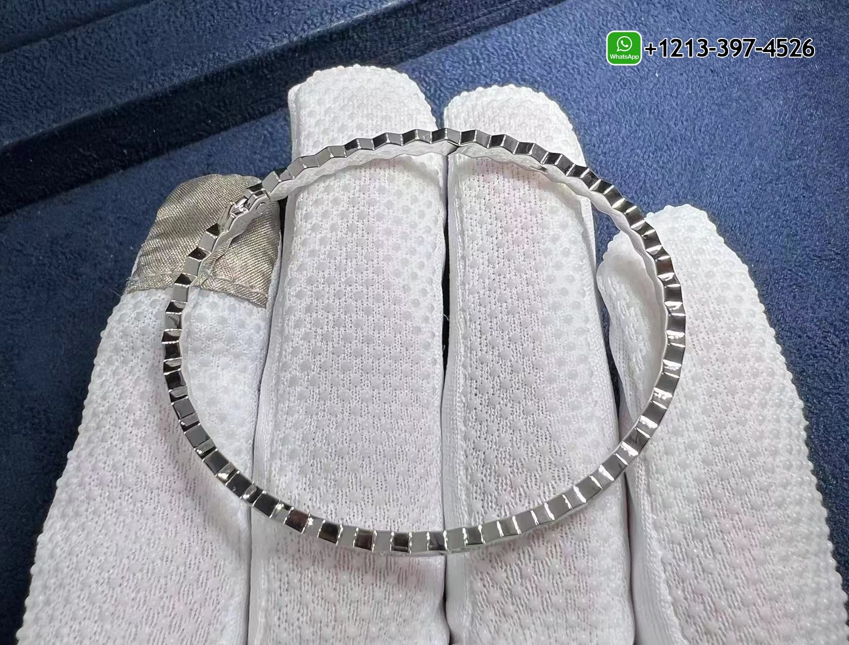 wtaceii3jeo 1:1 Quality Chaumet Bee My Love Half Pavé Diamond 18k White Gold Bracelet - High Quality 18k Gold and Diamond Luxury Distinctive Collection Designer Jewelry Customized Factory Price - Image 2