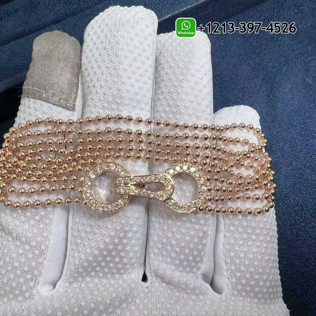 Best Sellers 1:1 Quality Cartier Agrafe 18k Rose Gold Pave Diamonds Tassel Bracelet - High Quality 18k Gold and Diamond Luxury Distinctive Collection Designer Jewelry Customized Factory Price Wtilg4eswpo