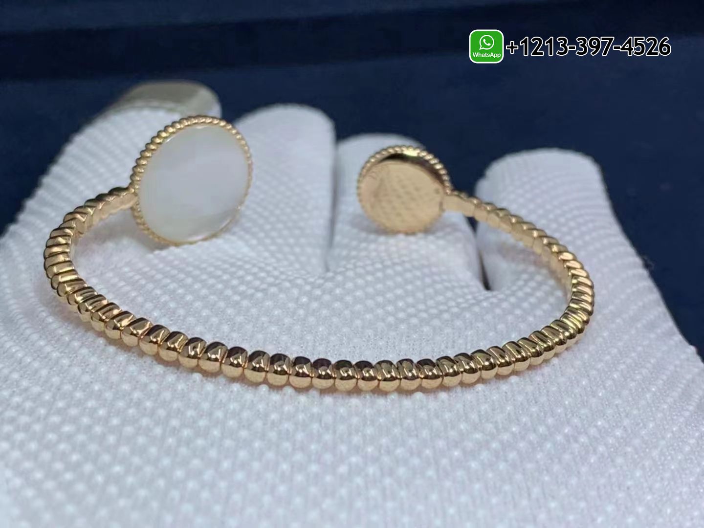 wupbnemic4k Best Sellers 1:1 Quality Cheap Custom Made Dior 18K Mother of Pearl, Opal & Diamond Rose des Vents Bracelet - High Quality 18k Gold and Diamond Luxury Distinctive Collection Designer Jewelry Customized Factory Price - Image 7