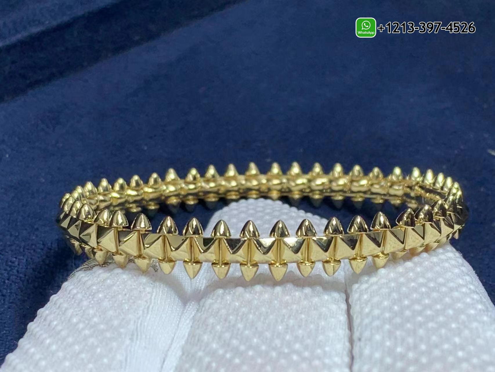wxzagyrzzxf Custom Made Best Quality 1:1 Cheap Custom Cartier Clash De Cartier Solid 18K Yellow Gold Medium Model Bracelet - High Quality 18k Gold and Diamond Luxury Distinctive Collection Designer Jewelry Customized Factory Price - Image 8