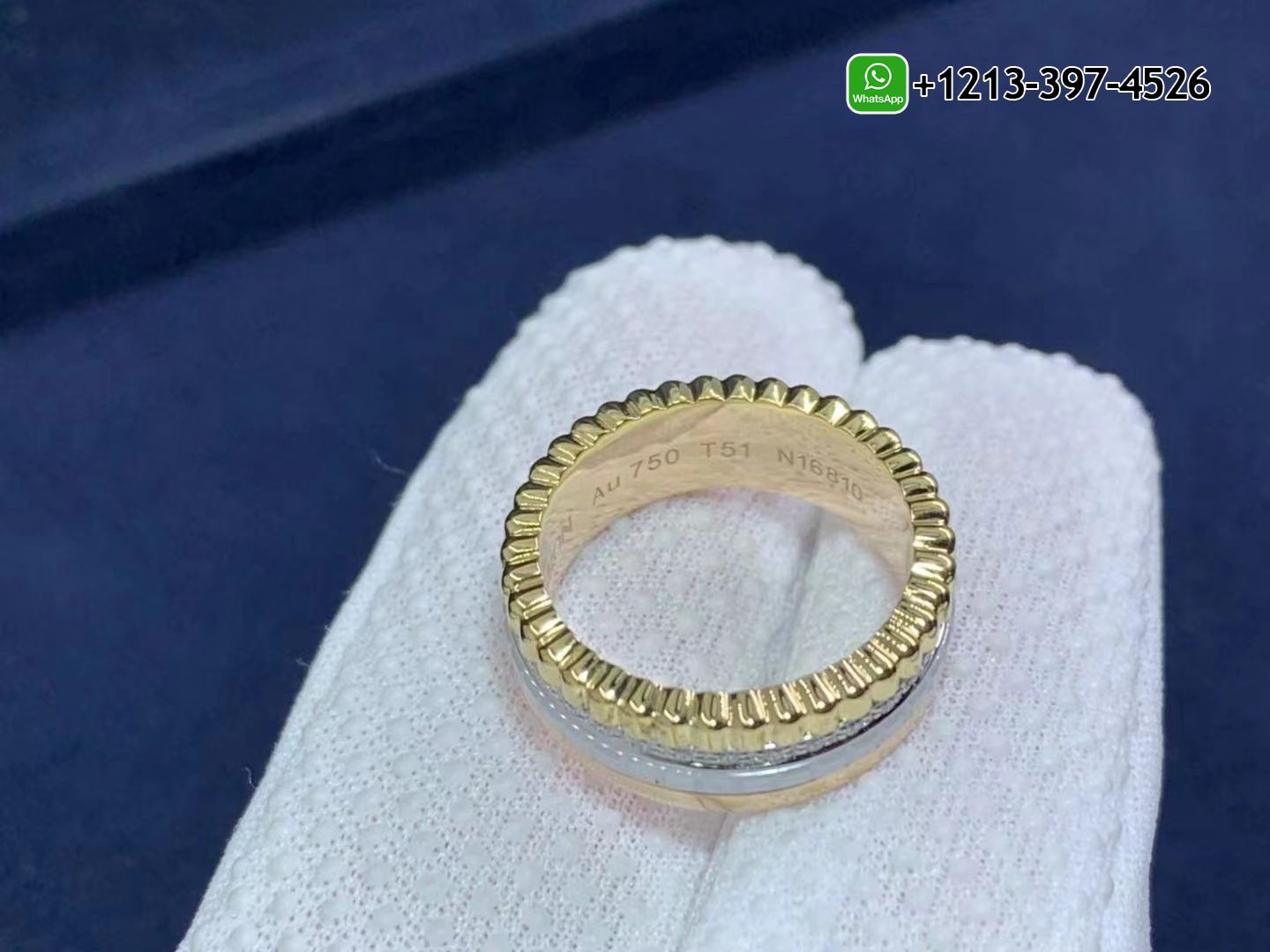 wyojnixsb22 Custom Made Best Quality 1:1 Cheap Boucheron Quatre Classique 18K Gold Small Ring - High Quality 18k Gold and Diamond Luxury Distinctive Collection Designer Jewelry Customized Factory Price - Image 3