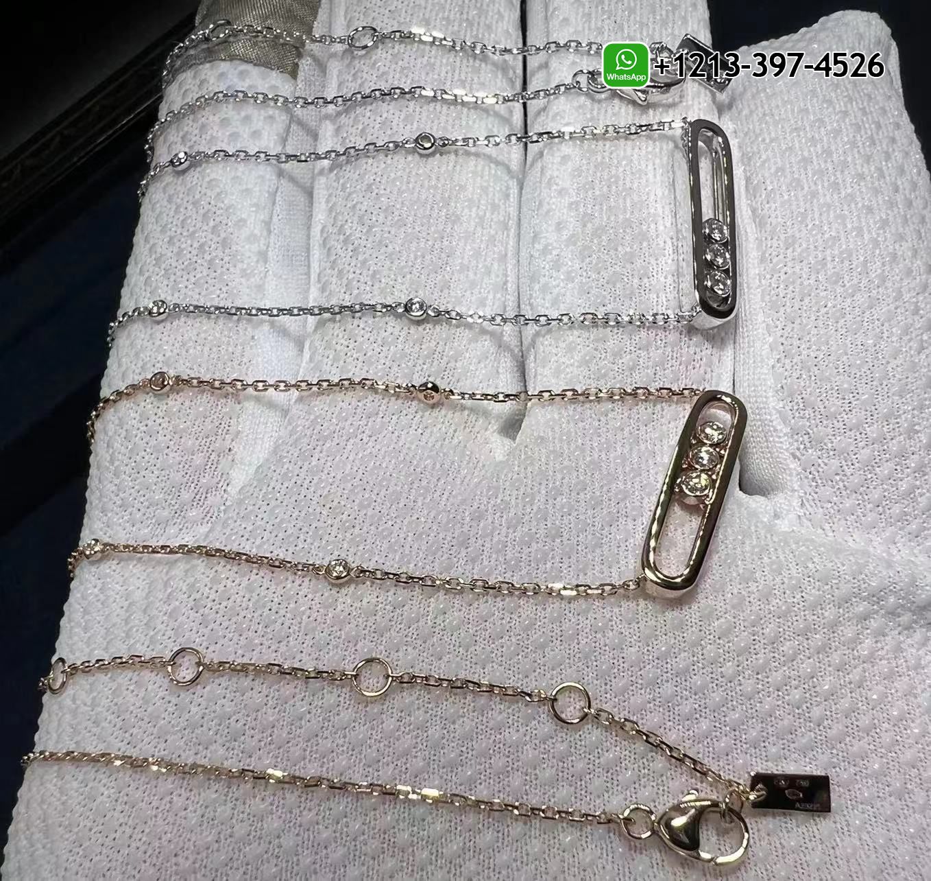 x3uquvb3fp1 Best Sellers 1:1 Quality Cheap Custom Made Messika Baby Move 18K White Gold Diamond Necklace - High Quality 18k Gold and Diamond Luxury Distinctive Collection Designer Jewelry Customized Factory Price - Image 2