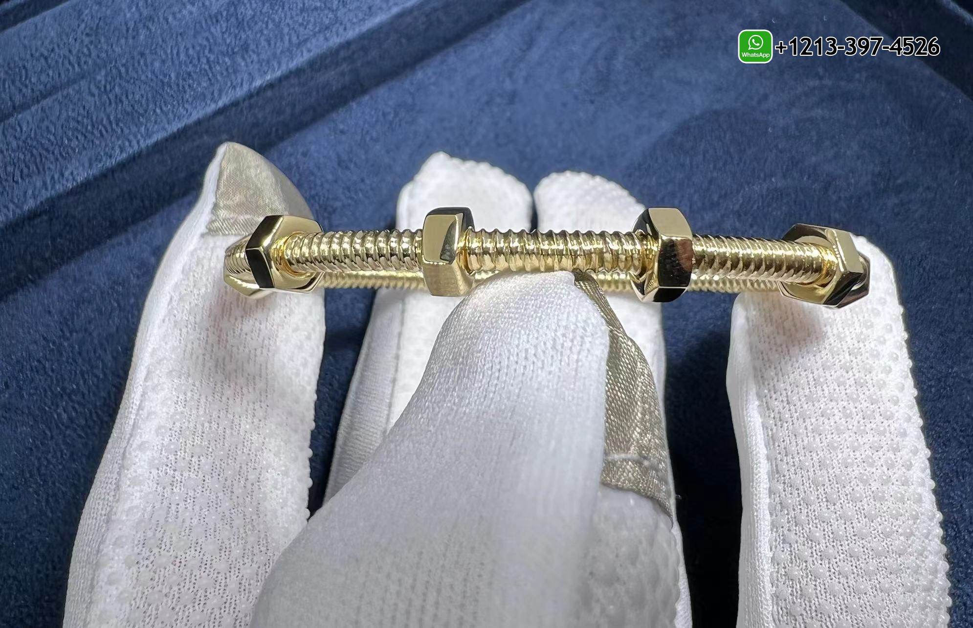 xb4a2teuscy 1:1 Quality Custom Made Cartier Pure 18k Yellow Gold Ecrou de Cartier Screws Bracelet - High Quality 18k Gold and Diamond Luxury Distinctive Collection Designer Jewelry Customized Factory Price - Image 2