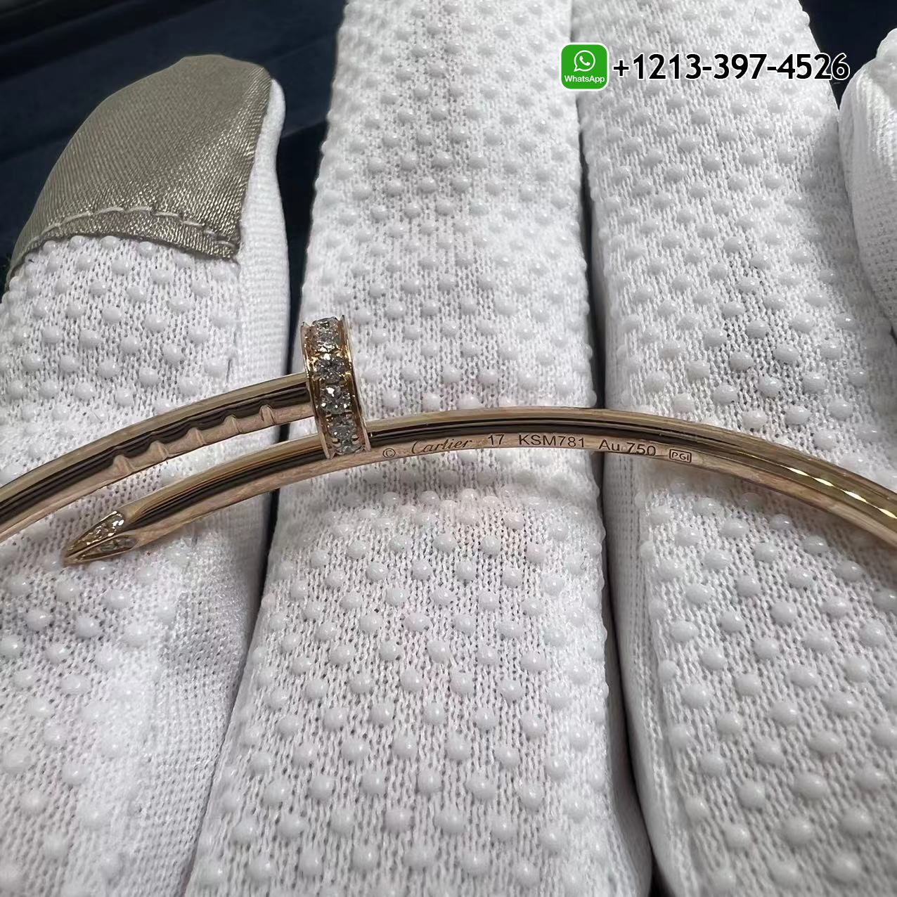 xcyj5rovh2a Cartier 18K Rose Gold Diamond Juste Un Clou Small Model Nail Bracelet B6065817 - High Quality 18k Gold and Diamond Luxury Distinctive Collection Designer Jewelry Customized Factory Price - Image 4