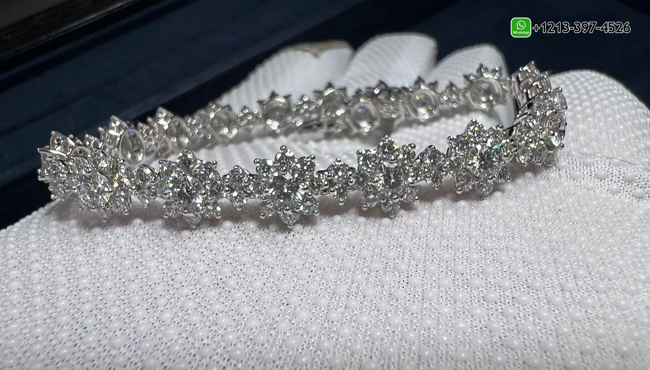 xdznu5cnrkn Custom Made Best Sellers Quality 1:1 Harry Winston Sunflower Small Platinum Diamond Bracelet - High Quality 18k Gold and Diamond Luxury Distinctive Collection Designer Jewelry Customized Factory Price - Image 5