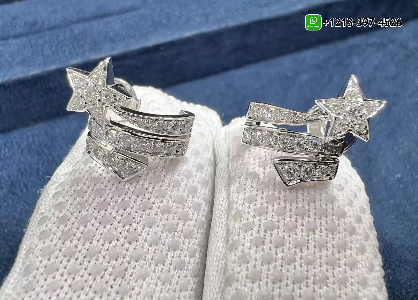 xgzs3zcn1bl Quality 1:1 Copy Chanel étoile Filante 18K White Gold Diamond Earrings - High Quality 18k Gold and Diamond Luxury Distinctive Collection Designer Jewelry Customized Factory Price - Image 2