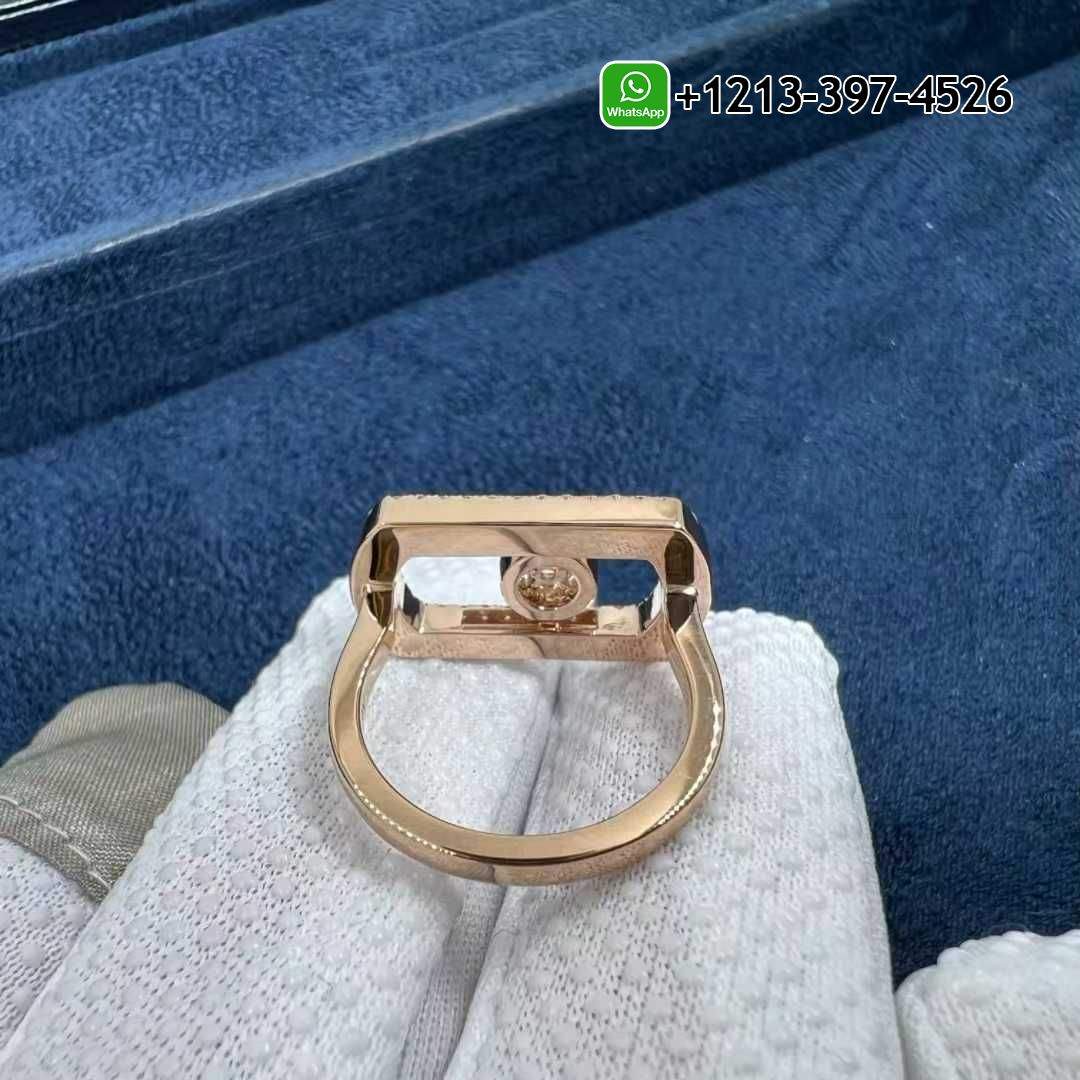 xos2eunnakf Custom Made Best Sellers Quality 1:1 Messika So Move Pavé 18K Rose Gold and 0.6ct Diamond Ring - High Quality 18k Gold and Diamond Luxury Distinctive Collection Designer Jewelry Customized Factory Price - Image 4