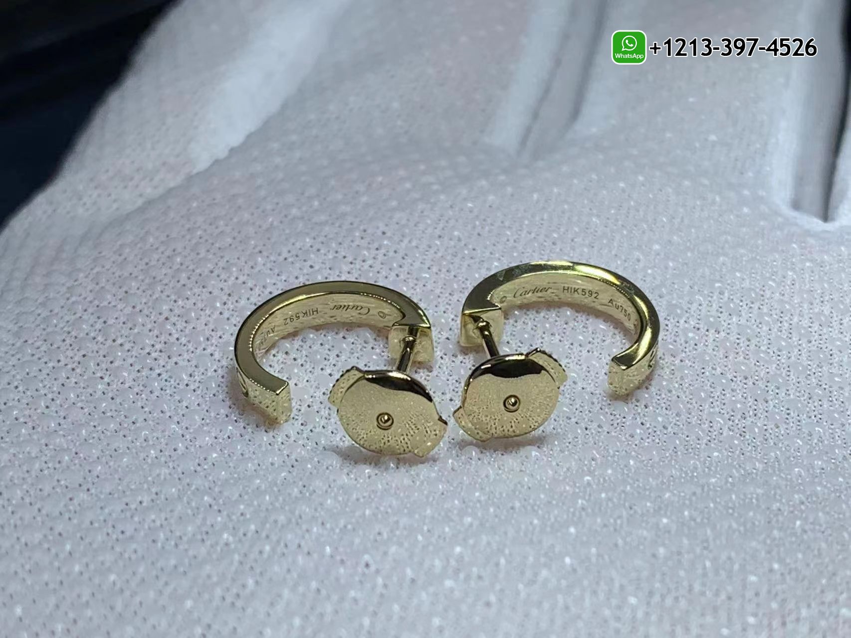 xyaeaf5xkg4 Best Sellers 1:1 Quality Cheap Custom Made Cartier Love 18K Yellow Gold Stud Hoop Earrings - High Quality 18k Gold and Diamond Luxury Distinctive Collection Designer Jewelry Customized Factory Price - Image 6
