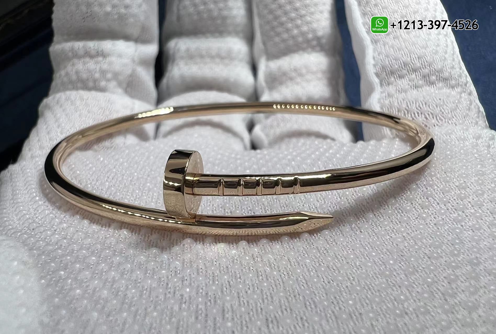 ygljua2i2pz Cartier 18k Rose Gold Juste Un Clou Small Model Nail Bracelet B6062517 - High Quality 18k Gold and Diamond Luxury Distinctive Collection Designer Jewelry Customized Factory Price - Image 5