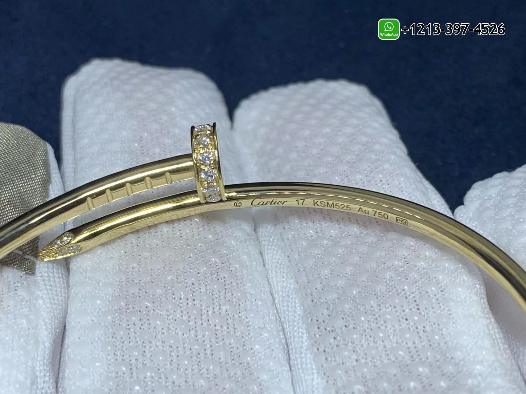 ynylrbcbizx Cartier Juste Un Clou Diamonds 18k Yellow Gold Small Model Nail Bracelet B6066117 - High Quality 18k Gold and Diamond Luxury Distinctive Collection Designer Jewelry Customized Factory Price - Image 4