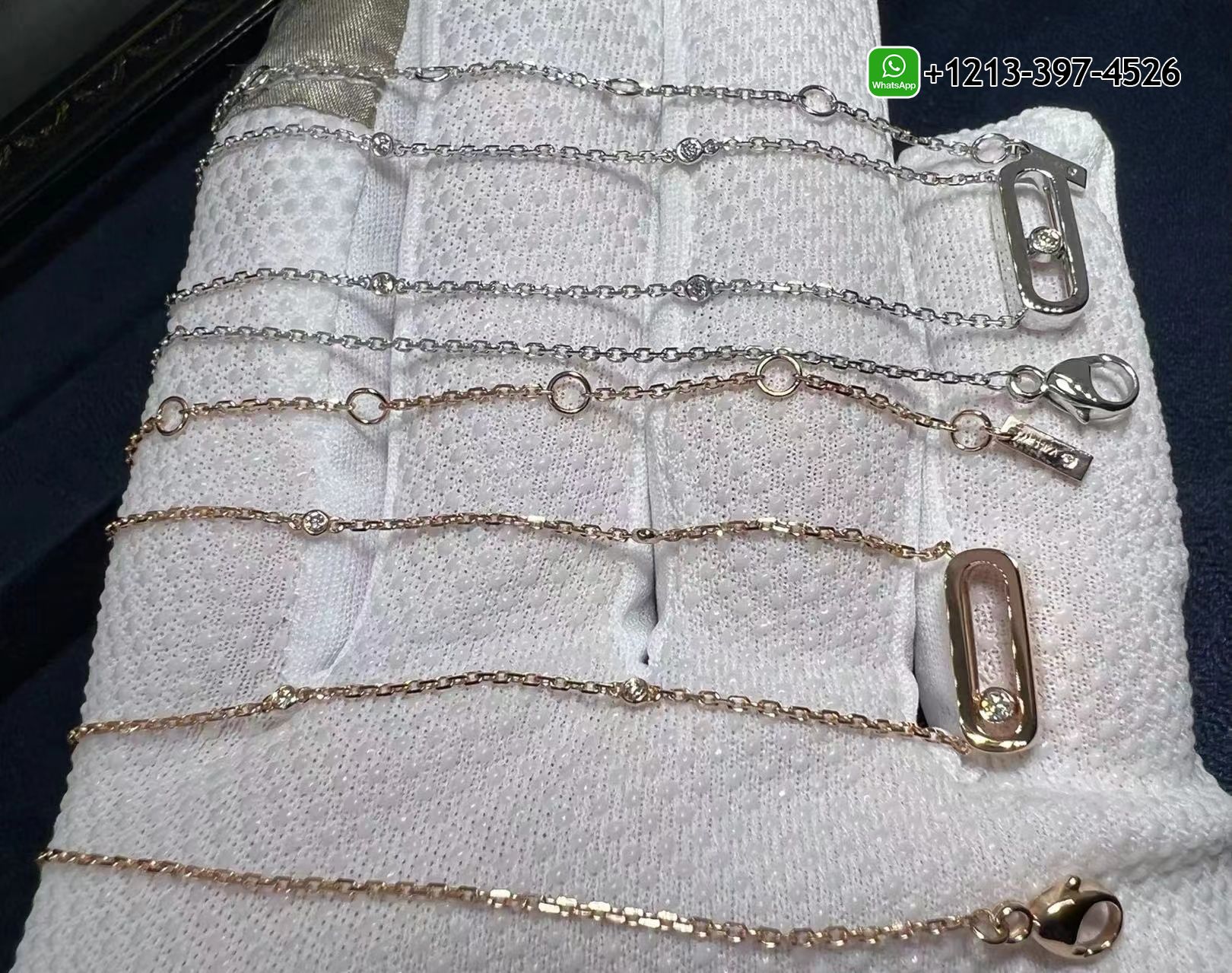 yqwpce3rftr Best Sellers 1:1 Quality Cheap Custom Made Messika Move Uno 18K White Gold Diamond Necklace - High Quality 18k Gold and Diamond Luxury Distinctive Collection Designer Jewelry Customized Factory Price - Image 3
