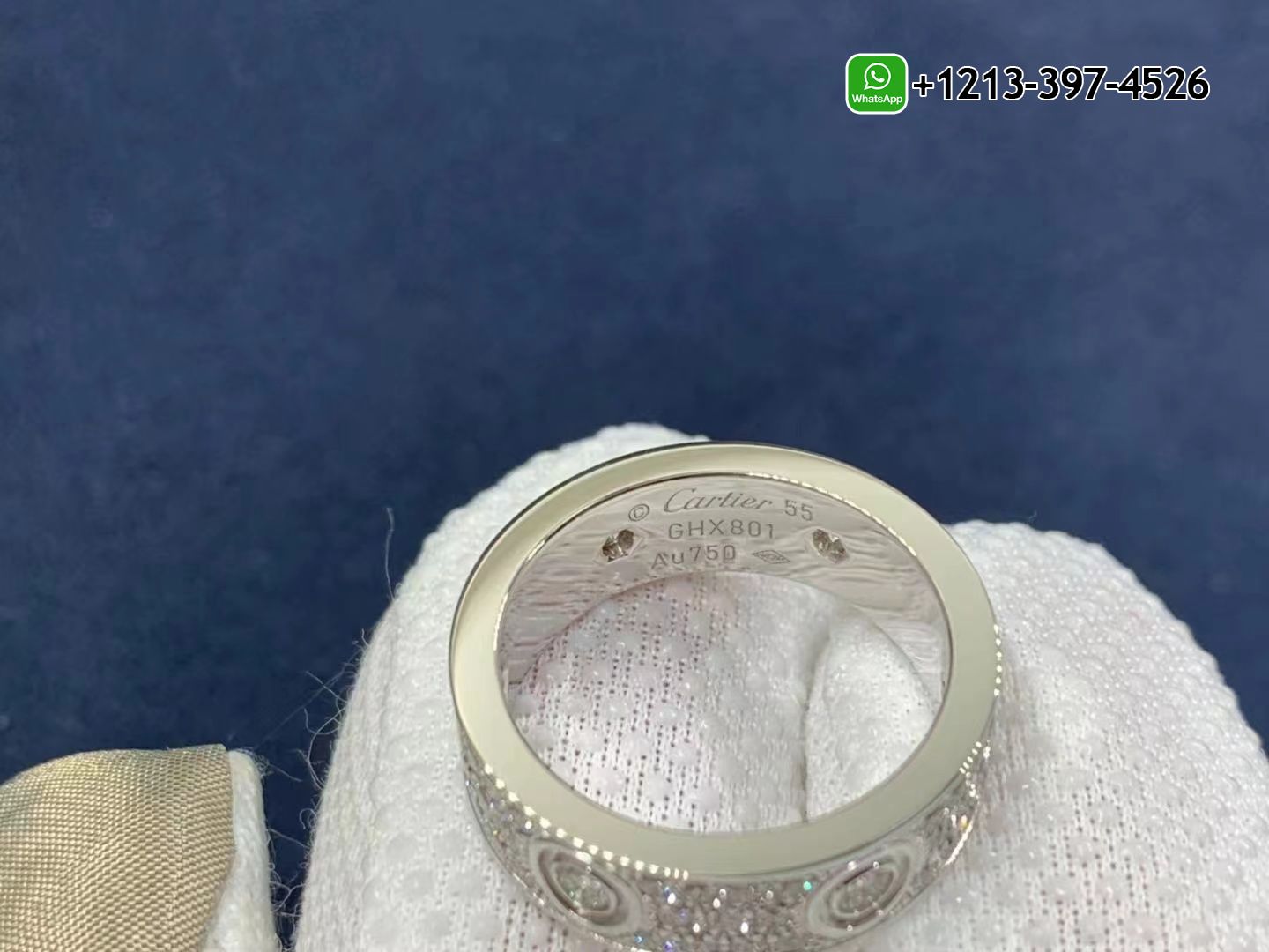 z3yoihoqqwk Best Sellers 1:1 Quality Cheap Custom Made Cartier 18K White Gold Full Pave Diamond 6.5mm Band Love Ring - High Quality 18k Gold and Diamond Luxury Distinctive Collection Designer Jewelry Customized Factory Price - Image 3