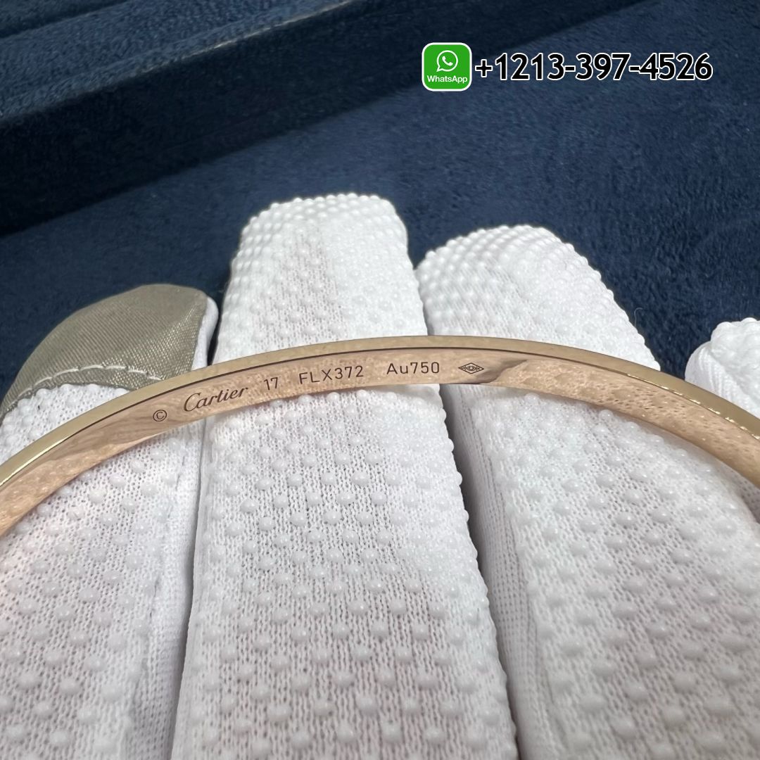 zlm12z1eluv Cartier Solid 18k Rose Gold Small Model Love Bracelet B6047317 - High Quality 18k Gold and Diamond Luxury Distinctive Collection Designer Jewelry Customized Factory Price - Image 3