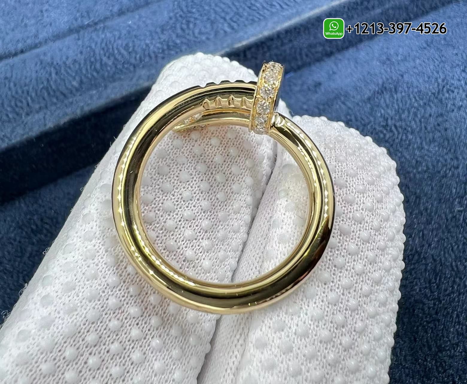 zoj0o2ctxjz Custom Made Top Quality Replica Cartier 18K Yellow Gold Diamond Nail Juste Un Clou Ring - High Quality 18k Gold and Diamond Luxury Distinctive Collection Designer Jewelry Customized Factory Price - Image 3