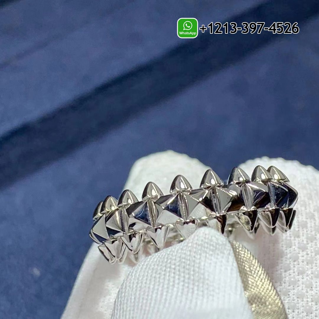 zxek1wcdxmi Best Sellers 1:1 Quality Cheap Custom Made Cartier 18k White Gold Clash De Cartier Medium Model Band Ring - High Quality 18k Gold and Diamond Luxury Distinctive Collection Designer Jewelry Customized Factory Price