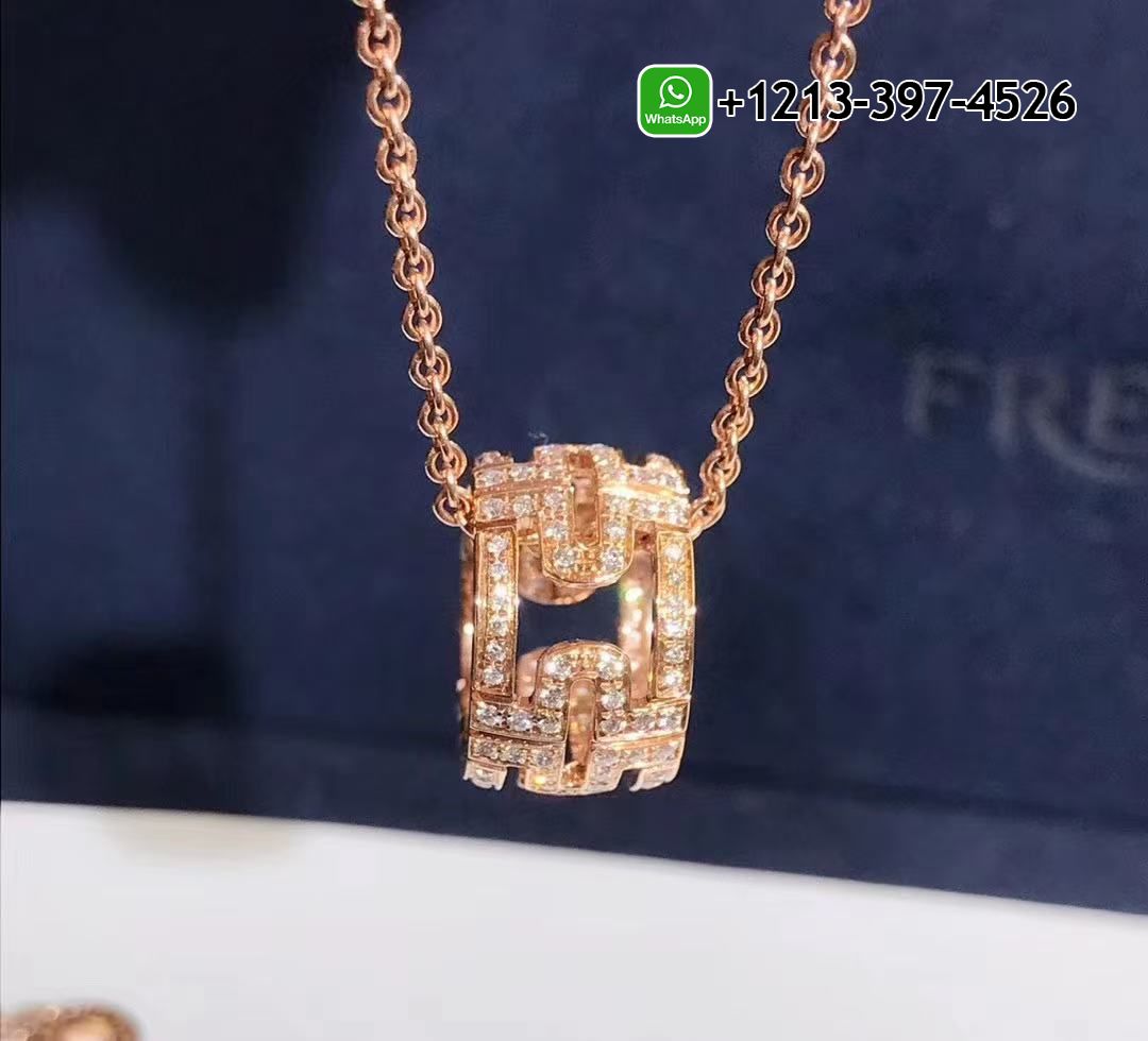 zyzb0nmqoky Custom Made Best Sellers Quality 1:1 Bvlgari 18K Rose Gold Chain and 18 Kt Rose Gold Set with a Diamond Pendant Necklace - High Quality 18k Gold and Diamond Luxury Distinctive Collection Designer Jewelry Customized Factory Price - Image 2
