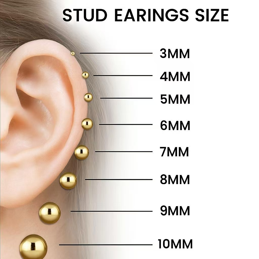 earring size guide